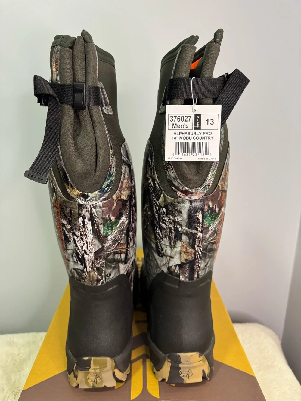 LaCrosse AlphaBurly Pro Hunting Boots for Men - Mossy Oak Break-Up Country
